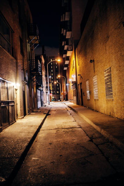 istock Dark alley - Downtown Philadelphia 1301095013