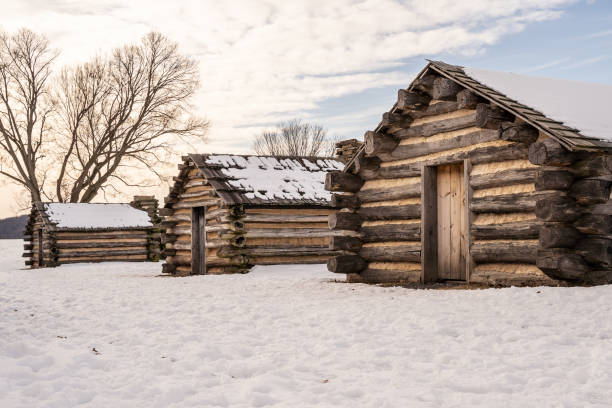 istock Valley Forge National Historic Park Cabin in the Snow 1301097521