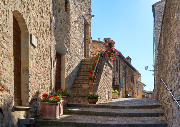 Medieval village cityscape in the Perugia Province