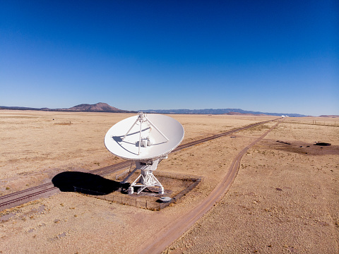 The Very Large Array near Socorro And Albuquerque, New Mexico Are Giant Radio Telescopes Used For Radio Astronomy That Study Of Celestial Objects And Radio Waves From Outer Space