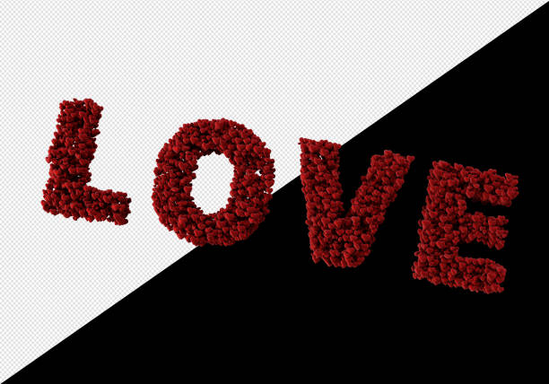 3D Rendered Love Letters Filled with Red Hearts