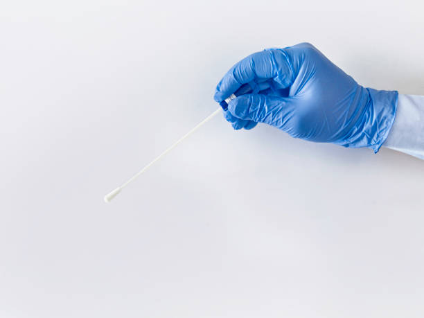 istock Taking a sample with Nasopharyngeal Swab 1301112411