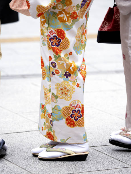 istock Woman in kimono 1301113027