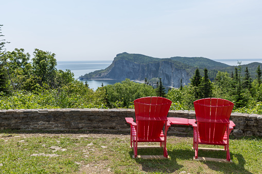 View of Cap Bon Ami in Forillon National Park, Quebec, Canada