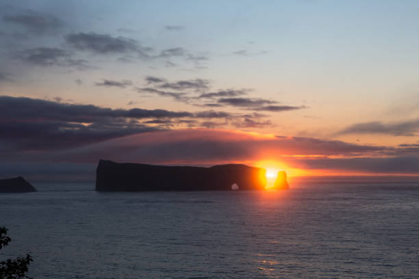 istock Perce Rock on the Gaspe Peninsula at Sunrise 1301116817