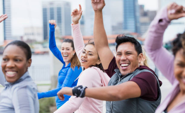 istock Filipino woman in dance exercise class 1301118422