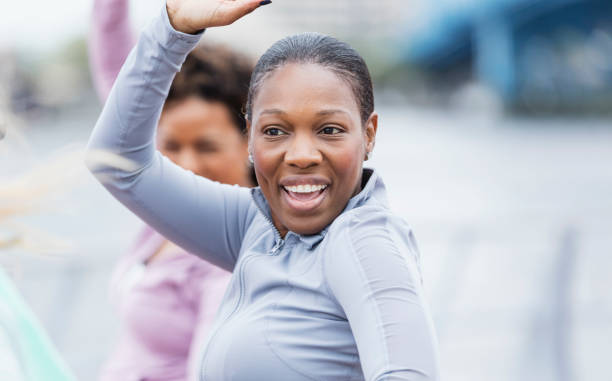 istock African-American woman in dance class 1301118462