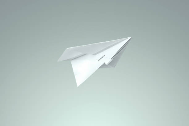 istock White paper samaletik on a light background. Startup concept, light business, getting started. Copy space. 1301122708