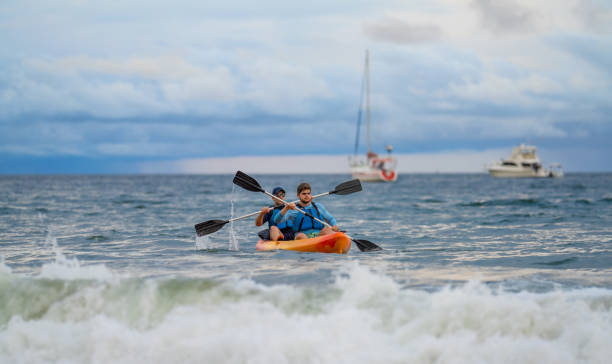 istock Father and son kayaking in Costa Rica 1301131160