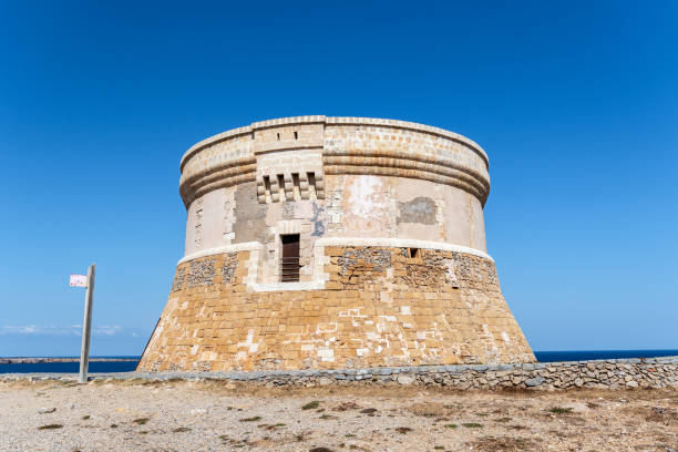 istock Fornells defense tower on Menorca 1301132960