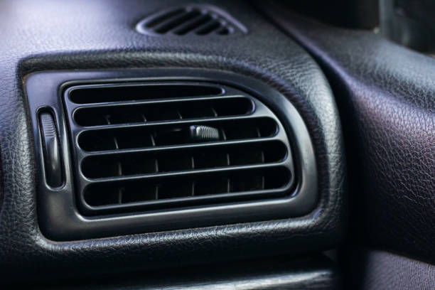 istock Air conditioning grille in the car close up 1301134434