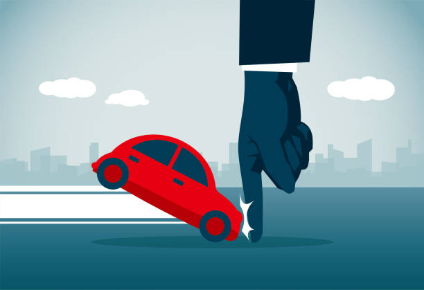 Car Accident commercial illustrator broken car stock illustrations