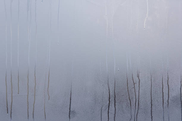 istock Wet window, condensation on window glass 1301141409