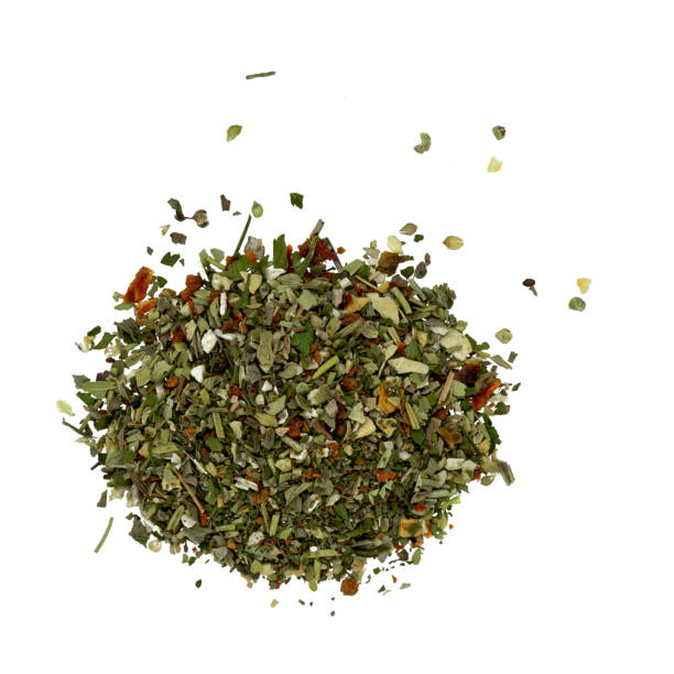 istock Pile of dried spices isolated on white background 1301142532