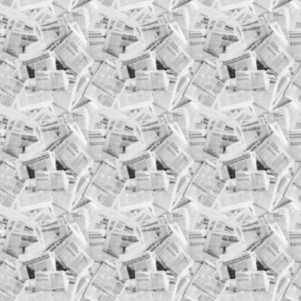 istock Abstract blurred image of old newspapers. Media news concept. Seamless pattern. 1301144754