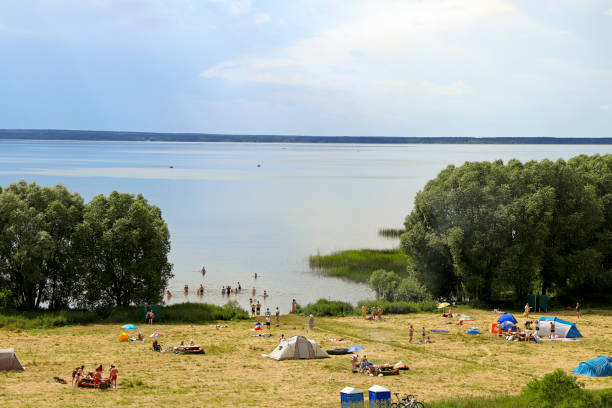 istock People relax on the lake. 1301147690