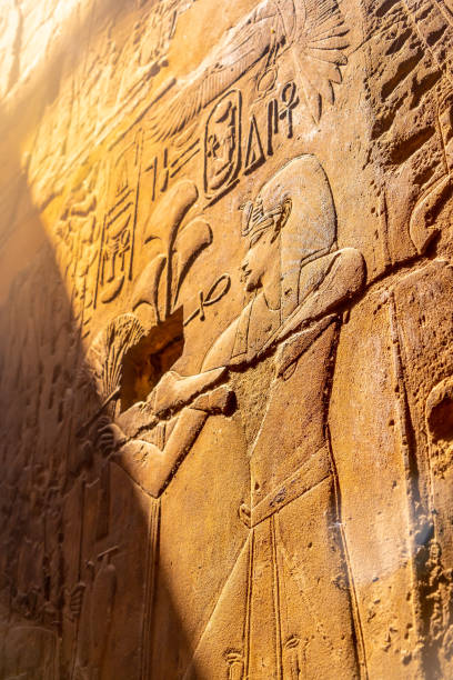 istock Beautiful natural light on ancient Egyptian drawings inside the Luxor Temple, Egypt 1301148156