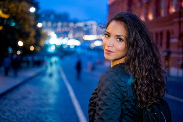 istock Cheerful tourist in Moscow 1301151319