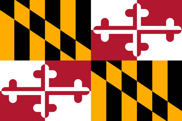 istock Flag of Maryland, USA 1301152052