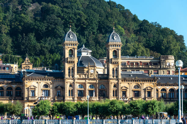 San Sebastian, Spain - September 28, 2015: This building was constructed up in 1887 as the main casino. In 1945 The City council moved to the premises after the renovation by the architects Alday and Arizmendi.