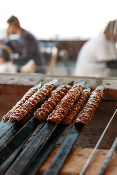 istock Traditional Turkish grilled shish kebab or kebap. 1301158498