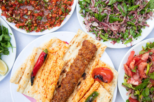 istock Traditional Turkish grilled shish kebab or kebap. 1301158954