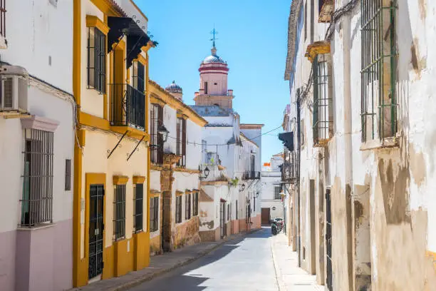 beautiful streets of El Puerto de Santa María city in andalusia, Spain