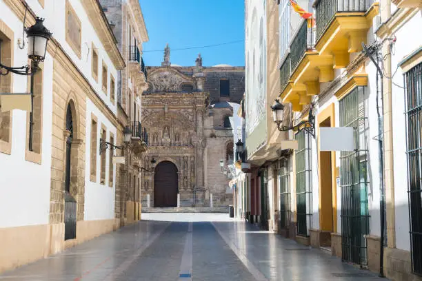 beautiful streets of EL PUERTO DE SANTA MARIA city in andalusia, Spain