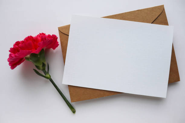 istock bouquet of flowers, envelope and place for text 1301161606