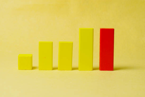 istock abstract colors. red and yellow colored shapes on a yellow background. volume grows 1301165771
