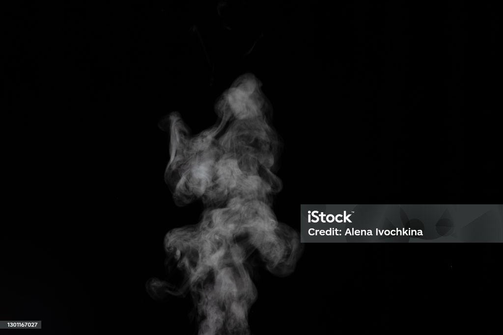 Asap Putih Di Latar Belakang Hitam Gambar Asap Di Latar Belakang Gelap