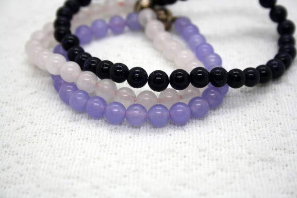 istock Jewelry on a white background. Bracelet from beads. 1301169697