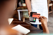 Contactless payment at a cafe