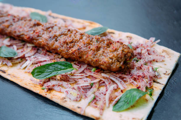 istock Traditional Turkish grilled shish kebab or kebap. 1301180462