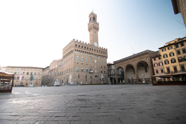 istock scenic Signoria square in Florence, Italy 1301182126