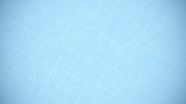 ilustraciones, imágenes clip art, dibujos animados e iconos de stock de fondo azul con líneas de arañazos de patines de hockey sobre hielo. cubierta de campo de hockey. antecedentes para competiciones deportivas. vector - ice texture