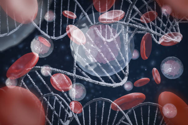istock Abstract DNA structure concept,3d Render illustration,blood,stem cells,molecule helix spiral,science,Medical,genetic biotechnology,analysis chromosome,DNA chromosome genetic human gene blue background 1301188934