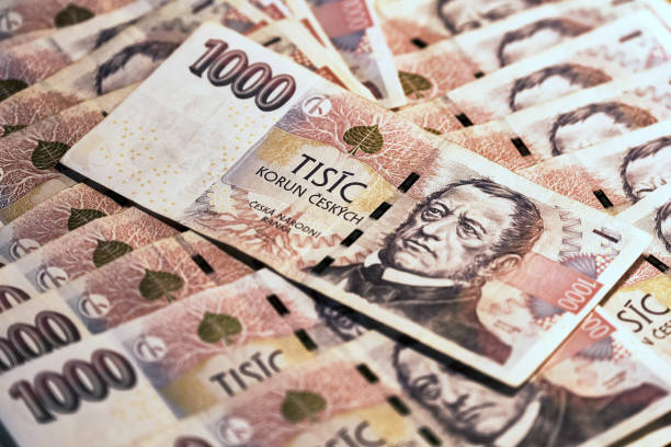 czech money stock photo