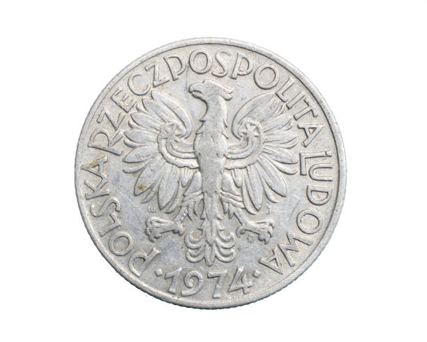 istock five Polish zloty coin on a white isolated background 1301199732