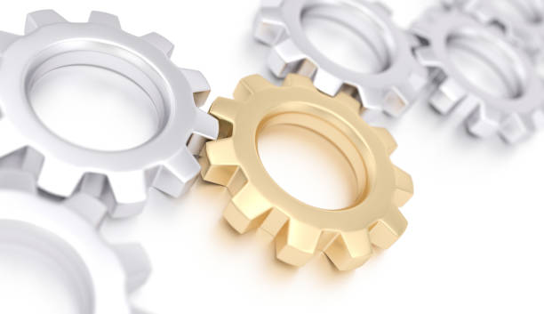 istock Gold gear like leadership concept 1301202601
