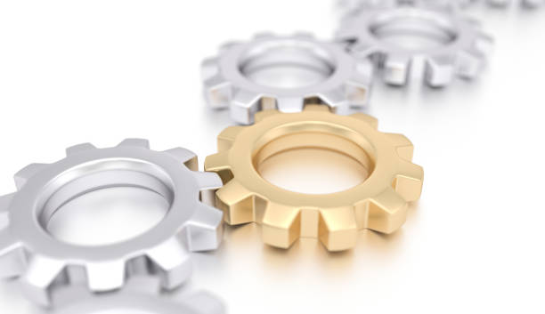 istock Gold gear like leadership concept 1301202639