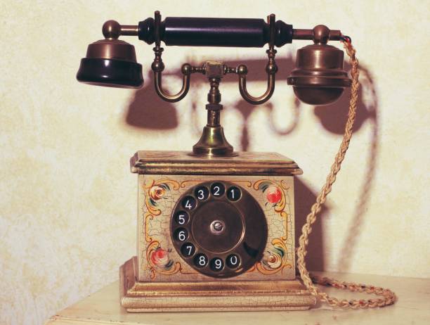 istock Telephone vintage style 1301204356