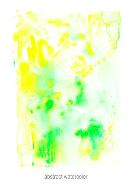 istock Hand drawn vector watercolor abstract background in bright green color 1301204557
