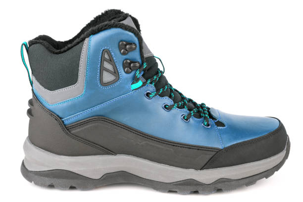 istock blue insulated winter warm three quarter sneaker or boot isolated on white background 1301211452
