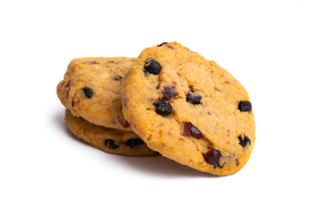 istock cookies with chocolate and nuts isolated 1301216618