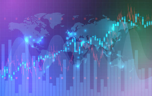 istock High detailed charts of growing markets, vector illustration 1301217556
