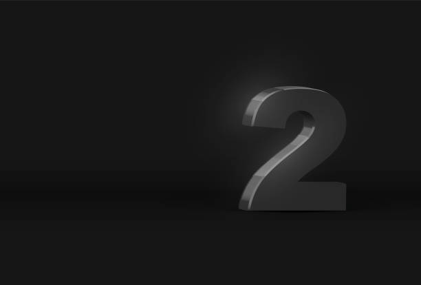 istock High detailed 3D dark gray character, on black background, vector illustration 1301218275