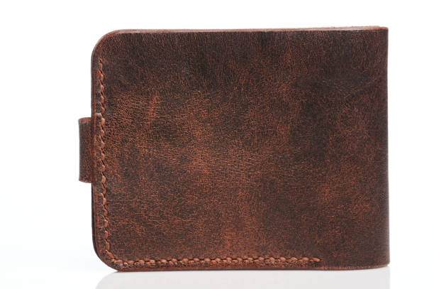 istock Back of beige color leather wallet 1301219142