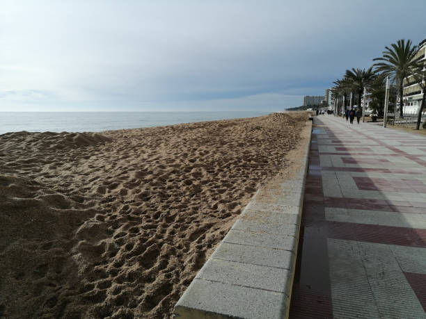 istock Blanes promenade under the storm 1301220286