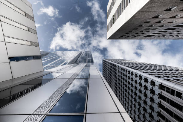 istock Buildings in a business district 1301222424